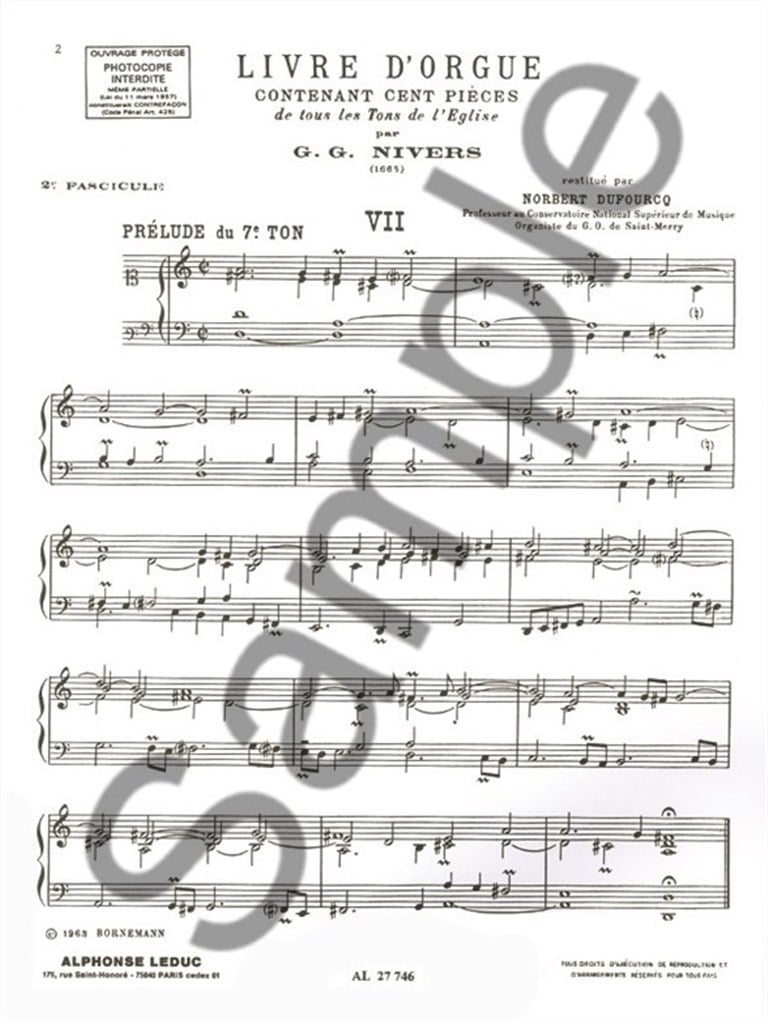 Livre d'Orgue No. 1 Vol. 2